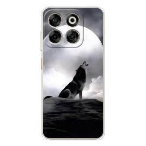 Чехол с Волком на ZTE Nubia V70 – Волк и луна