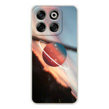Чехол (ТПУ) с планетами на ZTE Nubia V70 – Сатурн