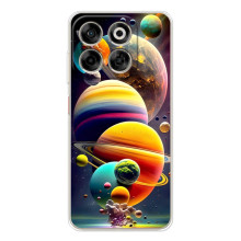 Чехол (ТПУ) с планетами на ZTE Nubia V70