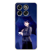 Чохли Венсдей на ZTE Nubia V70 Уенсдей (AlphaPrint) (Венздей з парасолькою)