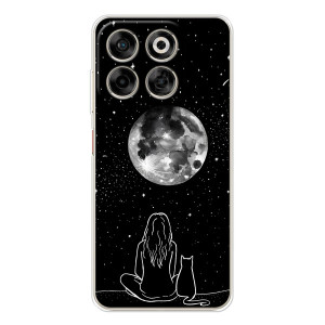 Чехол с рисунком кот на ZTE Nubia V70