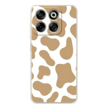 Чохол з принтом корови на Нубія В70 – Бежевий принт