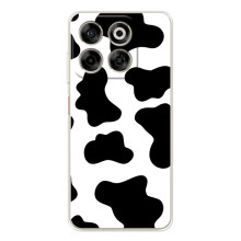 Чохол з принтом корови на Нубія В70 – Чорний принт