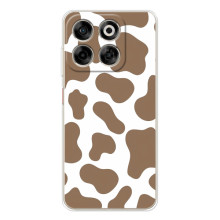 Чохол з принтом корови на Нубія В70 – Коричневий принт
