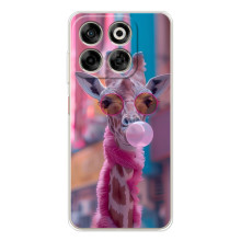 Чехол с принтом стильные животные для Нубия В70 (Стильный жирав)