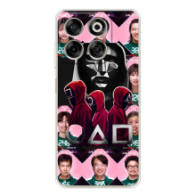 Чехол Гра в кальмара для ZTE Nubia V70 – Персонажи игры кальмара