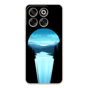 Літній Чохол на ZTE Nubia V70 – Синій Водоспад