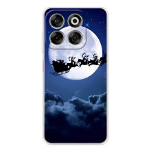 Новорічні Чохли для Нубія В70 (VPrint) (Санта - місяць)