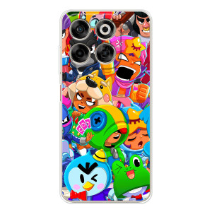 Силиконовый Чехол на ZTE Nubia V70 с картинкой Brawl Stars (Brawl-Stars)