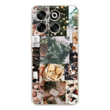 Рождественские, Праздничные Чехлы для Нубия В70 (Рождественский коллаж)