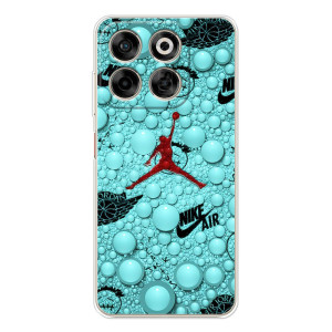 Силиконовый Чехол Nike Air Jordan на Нубиа В70 (Джордан Найк)
