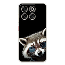 Силиконовый Чехол с Енотами на ZTE Nubia V70 – Стильный Енот
