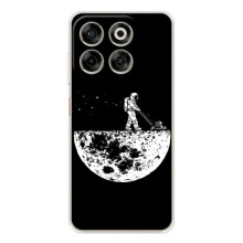 Силиконовый Чехол с принтом "Космонавты" на ZTE Nubia V70 – Космонавт