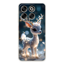 Яскравий чохол для ZTE Nubia V70 з Зимові Оленята – Блискуче оленятко