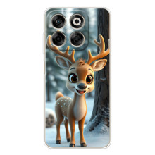 Яскравий чохол для ZTE Nubia V70 з Зимові Оленята – Оленятко в лісі