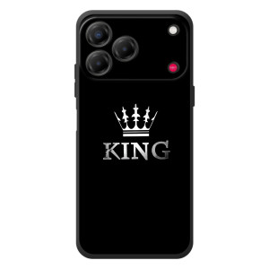 Чехол (Корона на чёрном фоне) для ЗТЕ Нубия В80 Дизайн (KING)