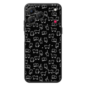 Чехол на тематику: Коты для ZTE Nubia V80 Design (Котики на черном)