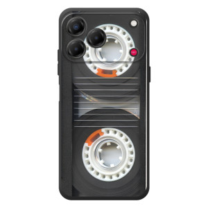 Чехол с Прикольным принтом на ZTE Nubia V80 Design (Кассета магнитофона)