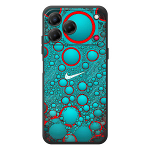Силиконовый Чехол на ZTE Nubia V80 Design с картинкой Nike (Найк зеленый)