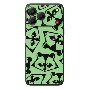 Силиконовый Чехол с Енотами на ZTE Nubia V80 Design (Мордочки Енота)