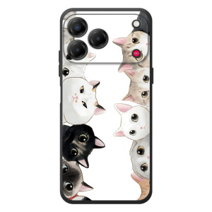 Силиконовый чехол с котиком для ZTE Nubia V80 Design (Коты)