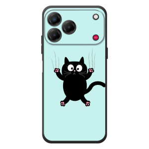Силиконовый чехол с котиком для ZTE Nubia V80 Design (Падающий кот)