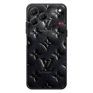Текстурный Чехол Louis Vuitton для ЗТЕ Нубия В80 Дизайн (Черный ЛВ)