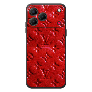 Текстурный Чехол Louis Vuitton для ЗТЕ Нубия В80 Дизайн (Красный ЛВ)