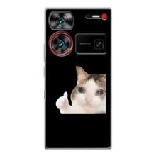 Бампер з принтом Меми для ZTE Nubia Z60 Ultra – Кіт у сльозах