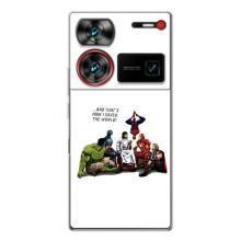 Чехлы для ZTE Nubia Z60 Ultra (Для Христиан) (Иисус супергерой)