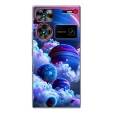 Чохли КОСМОС  на ZTE Nubia Z60 Ultra – Сині планети