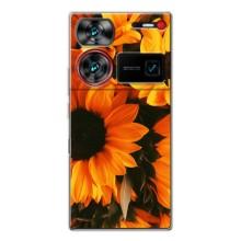 Чехлы с картинкой Подсолнухов для Нубия З60 Ультра – подсолнухи