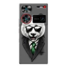 Чохли з Пандами на ZTE Nubia Z60 Ultra – Панда в окулярах
