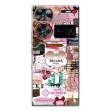 Чохол (Dior, Prada, YSL, Chanel) для ZTE Nubia Z60 Ultra (Брендb)