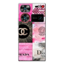Чохол (Dior, Prada, YSL, Chanel) для ZTE Nubia Z60 Ultra (Модніца)