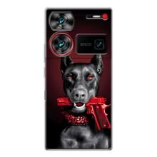 Чохол ДОБЕРМАН  для ZTE Nubia Z60 Ultra – Доберман злий