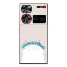 Чохол на тематику: Коти для ZTE Nubia Z60 Ultra – Білий котик
