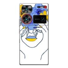 Чохол на ZTE Nubia Z60 Ultra (Український дизайн) – Українка на всю голову