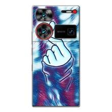 Чохол з принтом для ZTE Nubia Z60 Ultra (AlphaPrint - Знак сердечка)