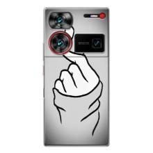 Чохол з принтом для ZTE Nubia Z60 Ultra (AlphaPrint - Знак сердечка)