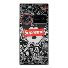 Чехол с Брендами одежды на Нубия З60 Ультра – Supreme Маус