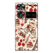 Чехол с Эйфелевой башней на ZTE Nubia Z60 Ultra – Париж мечта