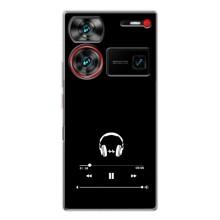 Чохол з картинками на чорному фоні для ZTE Nubia Z60 Ultra – Плеєр