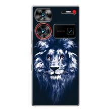 Чохол з картинкою на ZTE Nubia Z60 Ultra – Лев – синій