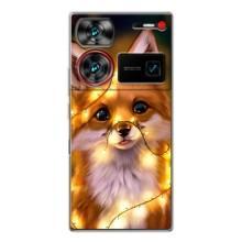 Чохол з Лисичкою для ZTE Nubia Z60 Ultra – Новорічне лисеня