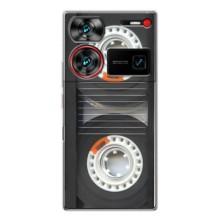 Чехол с Прикольным принтом на ZTE Nubia Z60 Ultra – Кассета магнитофона