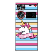 Чехол для Нубиа З60 Ультра - (Единорожки - Новинки) (AlphaPrint) (Unicorn)