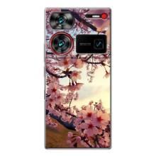 Чехол с принтом САКУРЫ на ZTE Nubia Z60 Ultra – Цветущая сакура