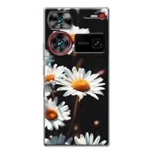 Чохол з ромашками на ZTE Nubia Z60 Ultra – Білі ромашки