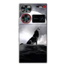 Чехол с Волком на ZTE Nubia Z60 Ultra – Волк и луна